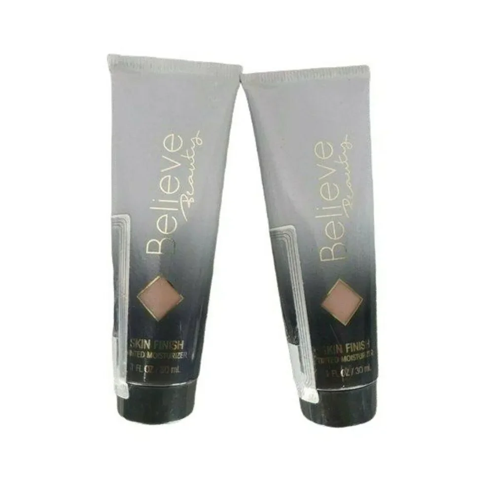 Believe Beauty Skin Finish Tinted Moisturizer Skin Face Mocha New  Lot‎ of 2